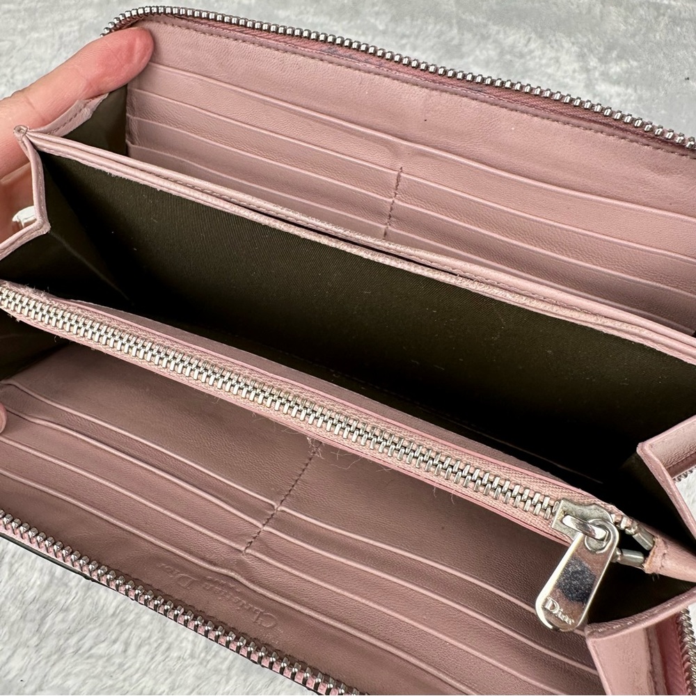 Dior Patent Leather Cannage Zippy Wallet in Matte Black! Great gift idea. CUTE! - Picture 11 of 16
